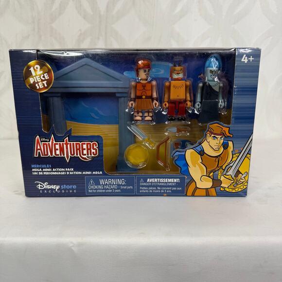 Disney Adventurers Hercules Mega Minis Action Pack 12 Piece Set Store Hades Phil - Picture 9 of 9